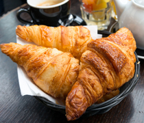 Fresh croissants